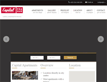 Tablet Screenshot of capitalapartmentsprague.com